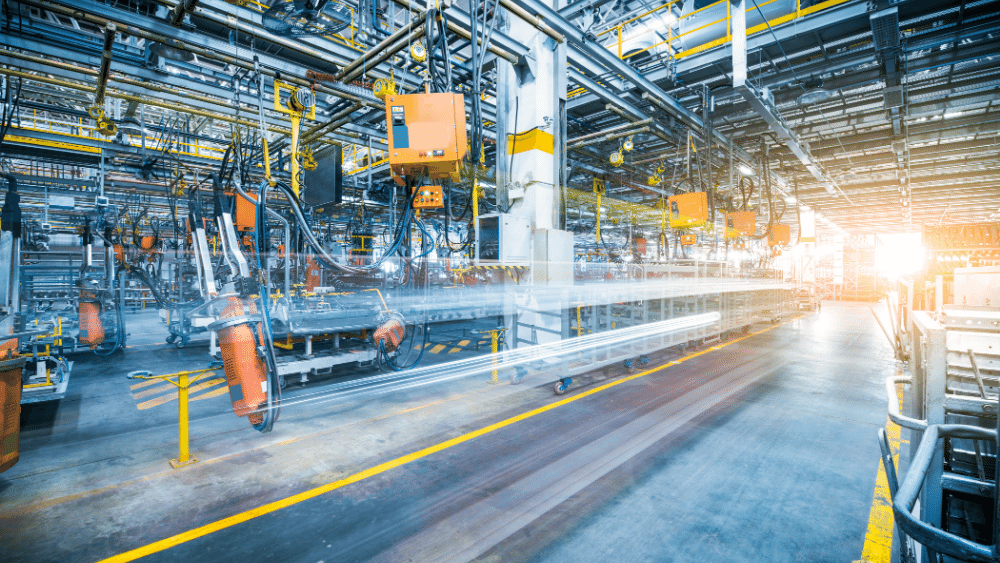 Understanding Quality Protein for Horses 4 A production line in a car factory